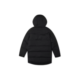 Daunenjacke in mittlerer Länge, asiatische Größen „Schwarz“