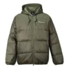 Daunenjacke mit Kapuze – asiatische Größen „Cargo Khaki“
