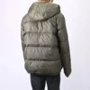Daunenjacke mit Kapuze – asiatische Größen „Cargo Khaki“
