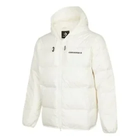 Daunenjacke mit Kapuze, asiatische Größen, „Weiß“