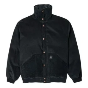 Daunenjacke mit Stehkragen, asiatische Größen „Schwarz“