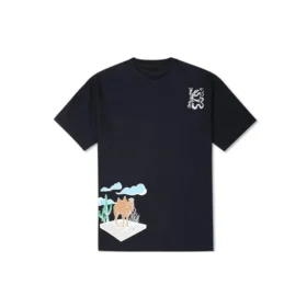 Desert Graphic Tee asiatische Größen „Schwarz“