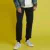 Easy Waist Carpenter Pants asiatische Größen „Schwarz“