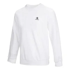 Embroidered Star Chevron Crew FT asiatische Größen „Weiß“