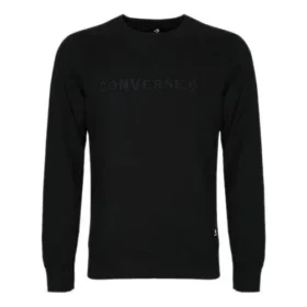 Essentials Sweatshirt mit Rundhalsausschnitt, asiatische Größen, „Schwarz“