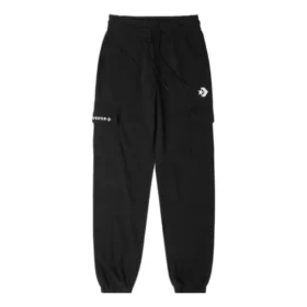 Fashion Knit Logo Cargo Jogger – asiatische Größen „Schwarz“
