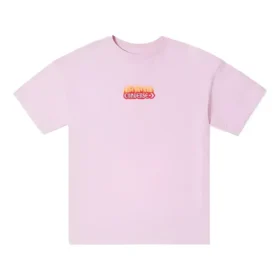 Flaming Logo Oversized T-Shirt Asiatische Größen „Pink“