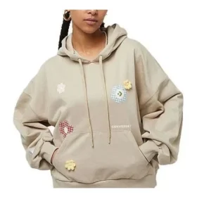 Flora Logo Hoodie asiatische Größen „Beige“