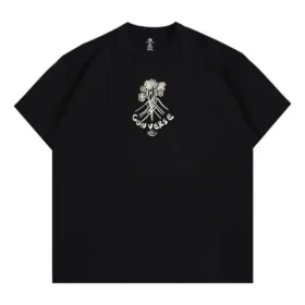 Flower Friends T-Shirt asiatische Größen „Schwarz“