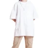 FW20 Basic Rundhals-Kurzarm-Paar-Style „Weiß“