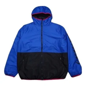 Gefütterte Jacke, asiatische Größen, „Blaues Schwarz“