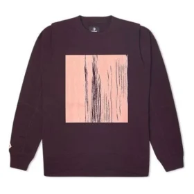 Genderneutral Converse Shapes Bubble Sweatshirt mit Rundhalsausschnitt, asiatische Größen „Black Currant“