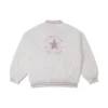 Gepolsterte Baseballjacke, asiatische Größen „Egret“
