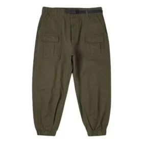 Gewebte Cargohose, asiatische Größen „Olivgrün“