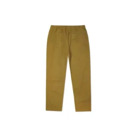 Gewebte, gerade geschnittene, konisch zulaufende Freizeithose, asiatische Größen „Dark Moss Green“