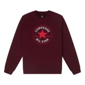 Go-To Chuck Taylor All Star Patch Standard-Fit Fleece Crew Sweatshirt Asiatische Größen „Burgunderrot“