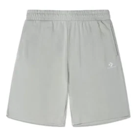 Go-To Embroidered Star Chevron Standard-Fit Fleece-Shorts (asiatische Größen) „Grey“