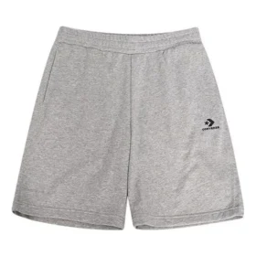Go-To Embroidered Star Chevron Standard-Fit Fleece-Shorts (asiatische Größen) „Grey“