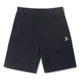 Go-To Fleece-Shorts mit Stern-Chevron-Stickerei, Standard-Passform, asiatische Größen „Schwarz“
