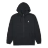 Go-To Hoodie mit Sternstickerei und Chevron-Muster, Standard-Passform, durchgehender Reißverschluss, asiatische Größen „Schwarz“