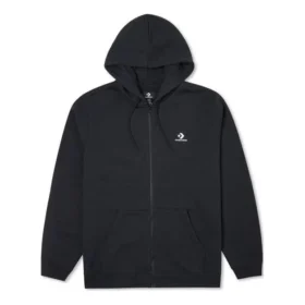 Go-To Hoodie mit Sternstickerei und Chevron-Muster, Standard-Passform, durchgehender Reißverschluss, asiatische Größen „Schwarz“ Go-To Hoodie mit Sternstickerei und Chevron-Muster, Standard-Passform, durchgehender Reißverschluss, asiatische Größen „Schwarz“