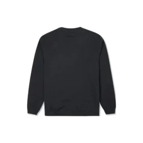 Go-To Sweatshirt mit Sternstickerei und Chevron-Muster, gebürstetes Fleece, Rundhalsausschnitt, asiatische Größen „Schwarz“