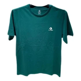 Go-To T-Shirt mit gesticktem Stern und Chevron-Muster, Standard-Passform, asiatische Größen „Grün“