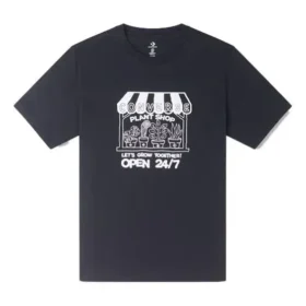Grow Together Plant Shop T-Shirt (asiatische Größen) „Schwarz“
