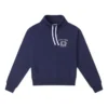 Halb-Rollkragenpullover mit Kordelzug, asiatische Größen, „Navy“
