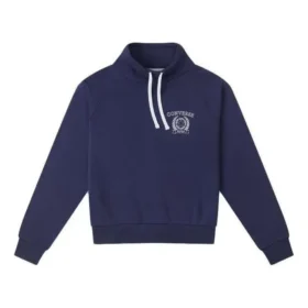 Halb-Rollkragenpullover mit Kordelzug, asiatische Größen, „Navy“