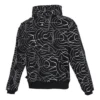 Herren Converse Athleisure Freizeit Sport Splash Ink Print Kapuzenpullover mit Fleecefutter, durchgedruckt