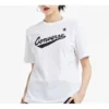 Herren Converse Classic Alphabet Pattern Kurzarm-Shirt Weiß