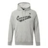 Herren Converse Kapuzenpullover mit Alphabet-Logo-Aufdruck, Kordelzug, Grau
