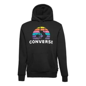 Herren Converse Planet Set Po Athleisure Casual Sport Print Strick Schwarz Herren Converse Planet Set Po Athleisure Casual Sport Print Strick Schwarz