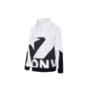 Herren Converse Pullover mit kontrastfarbenem Logo und Stehkragen, weiß