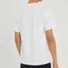 Herren-Converse-T-Shirt, einfarbig, Brustmuster, Rundhalsausschnitt, kurze Ärmel, weiß
