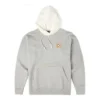Herren Converse x Bugs Bunny Crossover Bestickter Kapuzenpullover mit langen Ärmeln, Freizeit, Grau