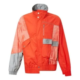 Herren Converse x Feng Chen Wang Crossover-Splicing-Jacke in Kontrastfarben, orange