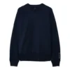 Herren Converse x Kim Jones Crossover Einfarbiger Sport-Strickpullover mit Rundhalsausschnitt Marineblau