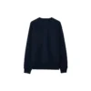 Herren Converse x Kim Jones Crossover Einfarbiger Sport-Strickpullover mit Rundhalsausschnitt Marineblau