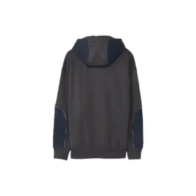Herren Converse x Paria Farzaneh Crossover Splicing Kapuzenjacke mit Reißverschluss Blau