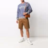 Herren Converse x Todd Snyder Crossover-Serie Karomuster, locker sitzend, langärmelig, blau