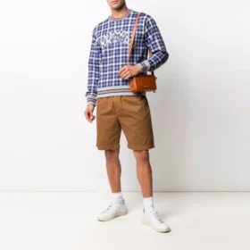 Herren Converse x Todd Snyder Crossover-Serie Karomuster, locker sitzend, langärmelig, blau