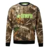 Herren-Pullover von Converse mit Retro-Muster und Logo-Print, Rundhalsausschnitt, Camouflage