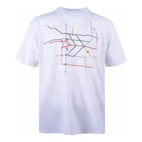 Herren-T-Shirt mit Converse-Logo-Aufdruck, kurzärmelig, weiß