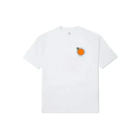 Herren-T-Shirt von Converse mit Cartoon-Print, locker sitzend, Rundhalsausschnitt, kurze Ärmel, weiß