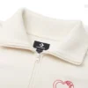 Herz-Reißverschluss-Pullover asiatische Größen „Weiß“