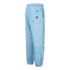 Hochwertige gewebte Chambray-Jogginghose, asiatische Größen, „Blau“