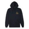 Hoodie mit Berg-Logo, asiatische Größen „Schwarz“