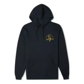 Hoodie mit Berg-Logo, asiatische Größen „Schwarz“
